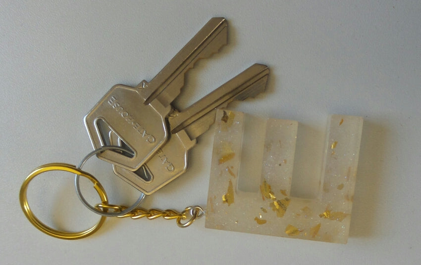 handmade resin keychain