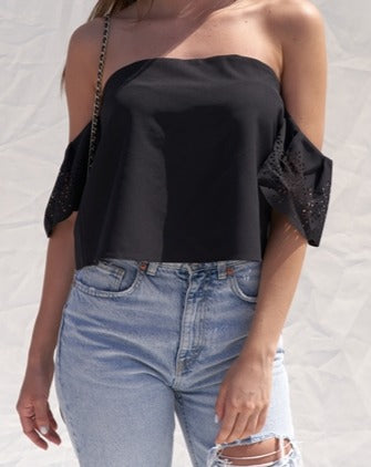 off the shoulder crop top