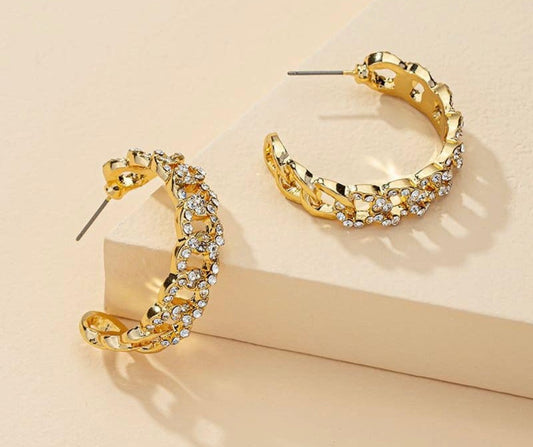 Swarovski hoop earrings