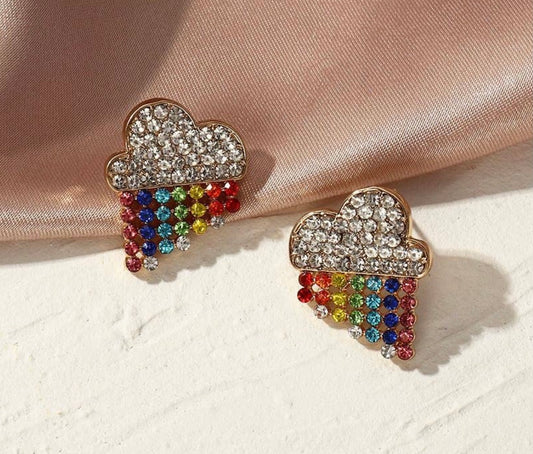 Rainbow Cloud Earrings