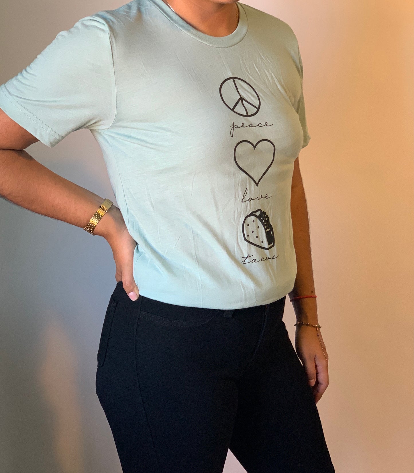 Peace Love and Tacos Graphic tee